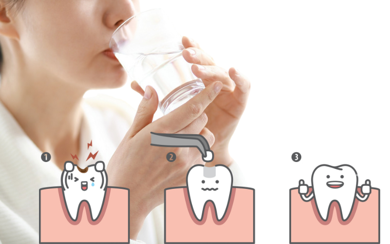 bạn không nên uống nước đá ngay lập tức, đặc biệt là trong khoảng 2 giờ đầu.