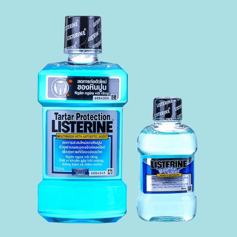 Nước súc miệng tẩy cao răng Listerine Tartar Protection