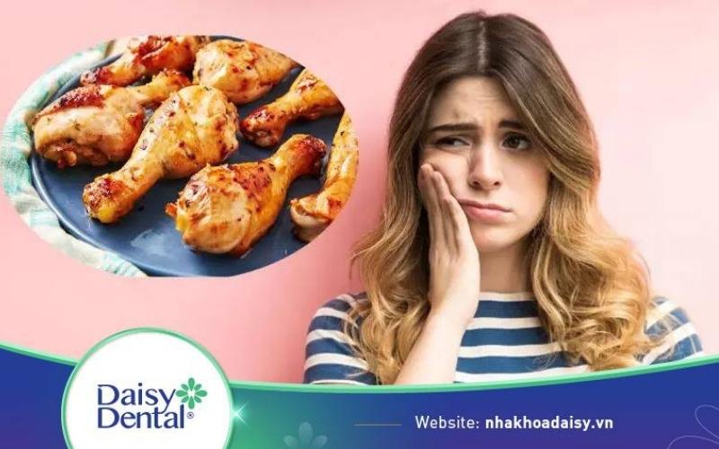 nhổ răng khôn có ăn được thịt gà không