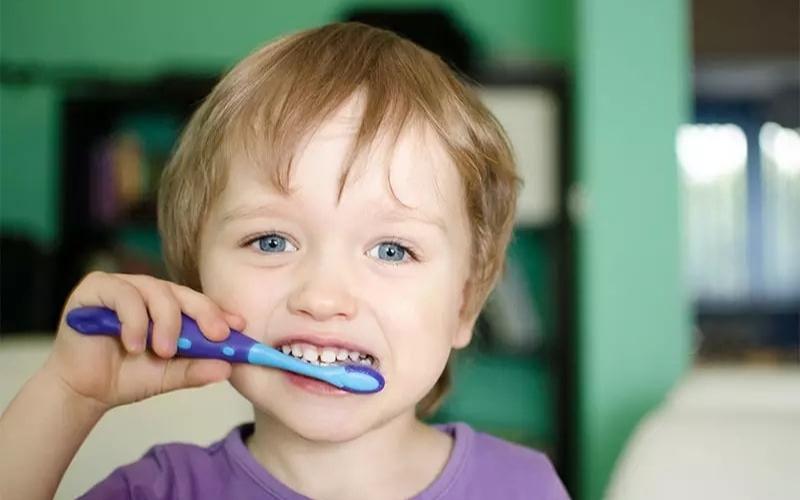 Nên xây dựng thói quen vệ sinh răng 2 lần/ngày cho con