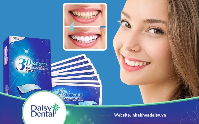 Miếng dán trắng răng 3D White Teeth Whitening Strips