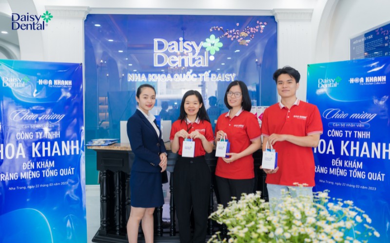 Công ty TNHH Hoa Khanh (Nha Trang) tin tưởng lựa chọn DAISY DENTAL là nơi chăm sóc sức khỏe răng miệng cho nhân viên 
