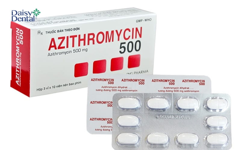 Thuốc kháng sinh Azithromycin cho người viêm nướu nặng