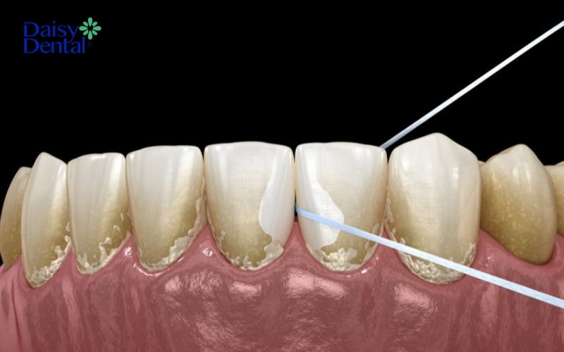 Chỉ nha khoa có khả năng loại bỏ mảng bám trong kẽ răng mà không làm thưa răng