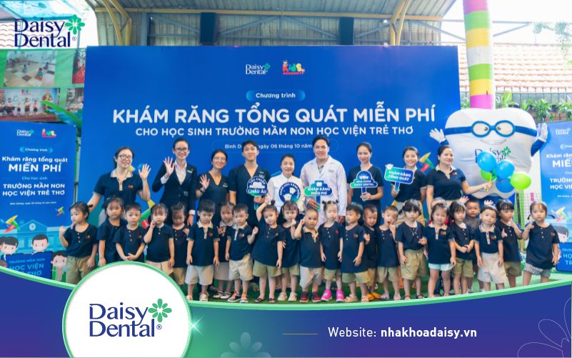 Chương trình nha khoa học đường của DAISY DENTAL “cập bến” Trường Mầm Non Học Viện Trẻ Thơ (Bình Dương)