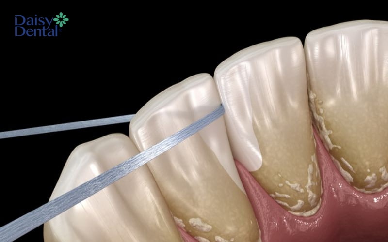 Bạn nên dùng chỉ nha khoa để hạn chế hình thành mảng bám trên răng