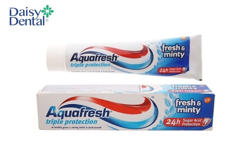 Aquafresh Triple Protection là dòng sản phẩm kem đánh răng cho người bị tụt lợi không thể bỏ qua