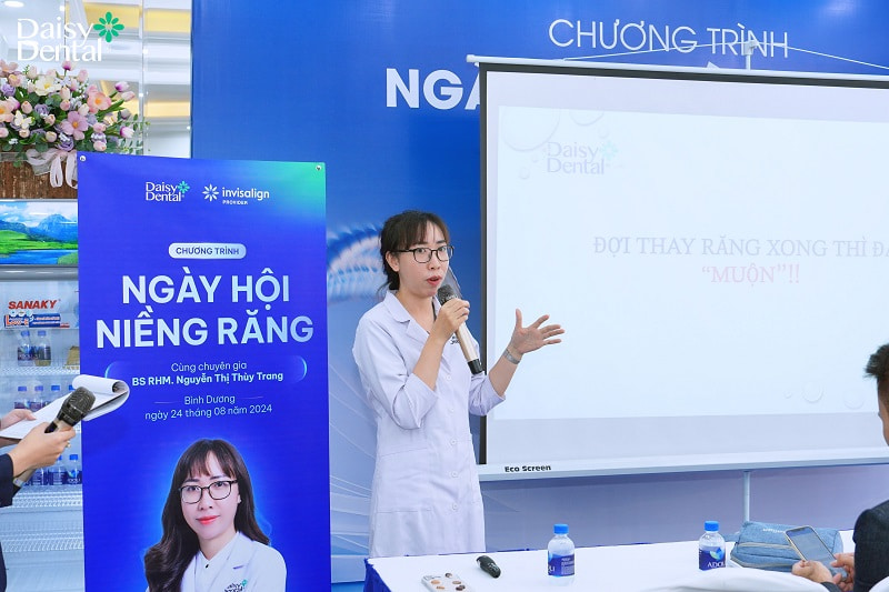 BS. RHM Nguyễn Thị Thùy Trang chia sẻ nhiều kiến thức chỉnh nha hữu ích