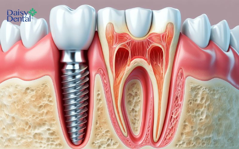Nhờ trụ Implant tích hợp vào xương nhanh chóng, người dùng không phải mất nhiều thời gian chờ đợi