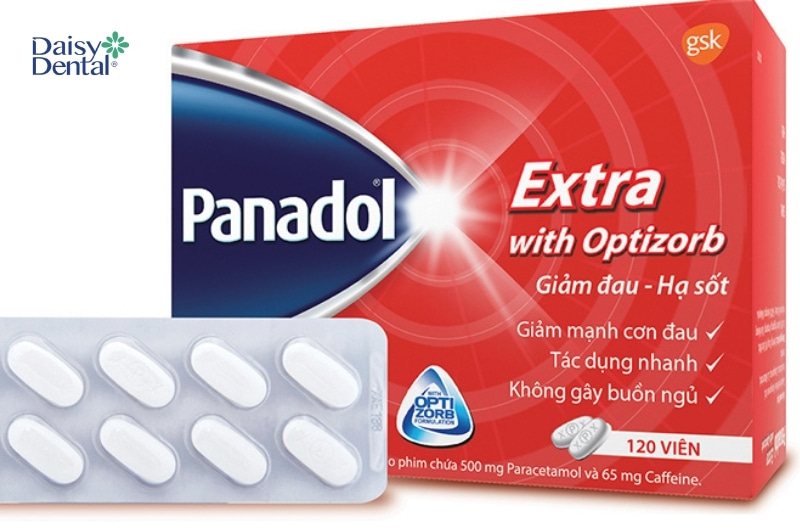 Thuốc giảm đau Panadol được nhiều người sử dụng để giảm đau nhức răng.