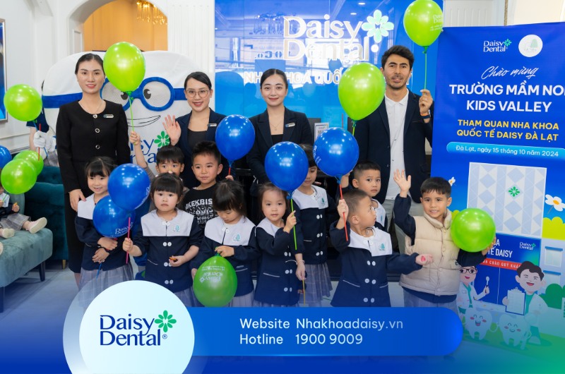 Trường mầm non Kids Valley tham quan Nha khoa Quốc tế DAISY Đà Lạt