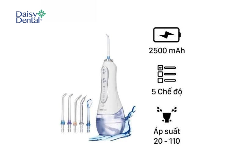 Thiết kế và thông số của máy tăm nước H2OFLOSS HF-6