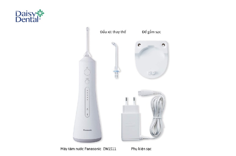 Giá sản phẩm máy tăm nước Panansonic đã bao gồm thân máy, đầu tăm và bộ sạc