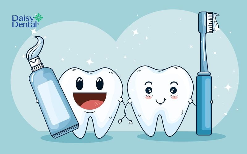 Sử dụng bàn chải lông mềm, kem đánh răng đạt chuẩn giúp bảo vệ răng miệng khỏi các tình trạng ê buốt