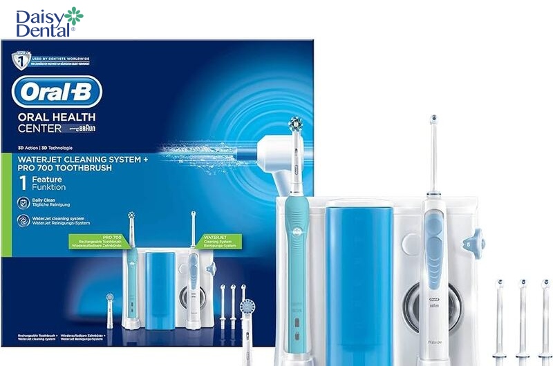Bộ máy tăm nước kết hợp đầu bàn chải điện nâng cao hiệu quả sử dụng