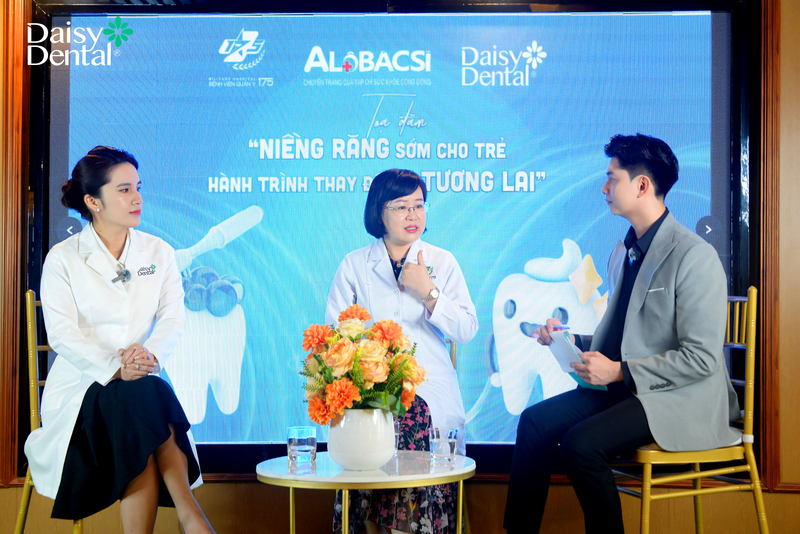 Nha khoa Quốc tế DAISY đồng hành cùng bác sĩ Bệnh viện Quân y 175 chia sẻ về niềng răng sớm cho trẻ.