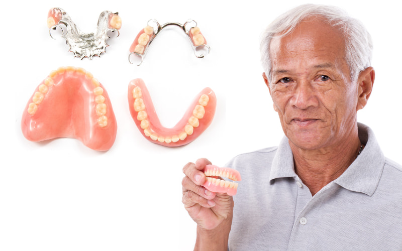 Hàm răng giả tháo lắp có thể phục hình cho một hoặc nhiều răng đã mất, thậm chí là toàn bộ hàm răng.