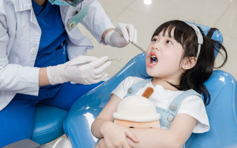 Nên đưa trẻ đi khám răng lần đầu tiên khi trẻ được 1 tuổi hoặc trong vòng 6 tháng kể từ khi chiếc răng sữa đầu tiên mọc.