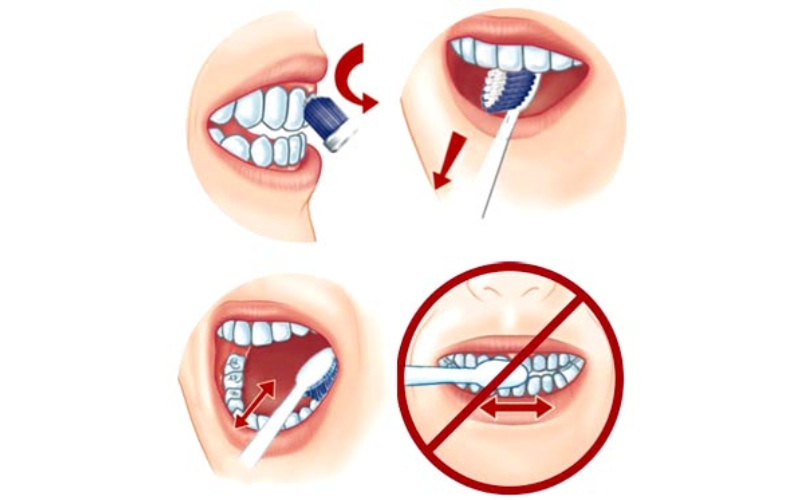 Hãy dành đủ thời gian cho từng khu vực trong miệng để đảm bảo răng được làm sạch toàn diện.